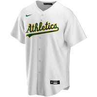 Athletics White Home Replica Custom Jersey
