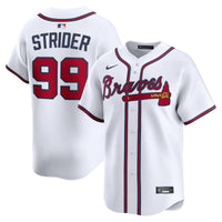 Atlanta Braves Spencer Strider White Home Limited Player Jersey