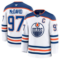 Edmonton Oilers Connor McDavid White Away Premium Jersey