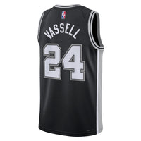 San Antonio Spurs Icon Edition Swingman Jersey - Black - Devin Vassell