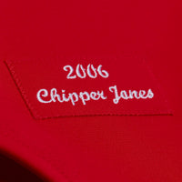 Atlanta Braves Chipper Jones Red 2006 Cooperstown Collection Authentic Jersey