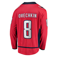 Washington Capitals Alexander Ovechkin Red Captain Patch Home Breakaway Jersey