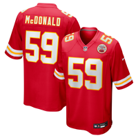 Kansas City Chiefs Cooper McDonald Red Team Game Jersey