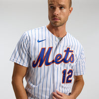 New York Mets Francisco Lindor White Home Authentic Player Jersey