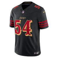 San Francisco 49ers Fred Warner Black 2025 Rivalries Collection Stitched Limited Jersey