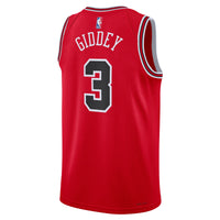 Chicago Bulls Icon Edition Swingman Jersey - Red - Josh Giddey