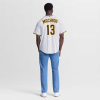 San Diego Padres Manny Machado White Home Replica Player Jersey