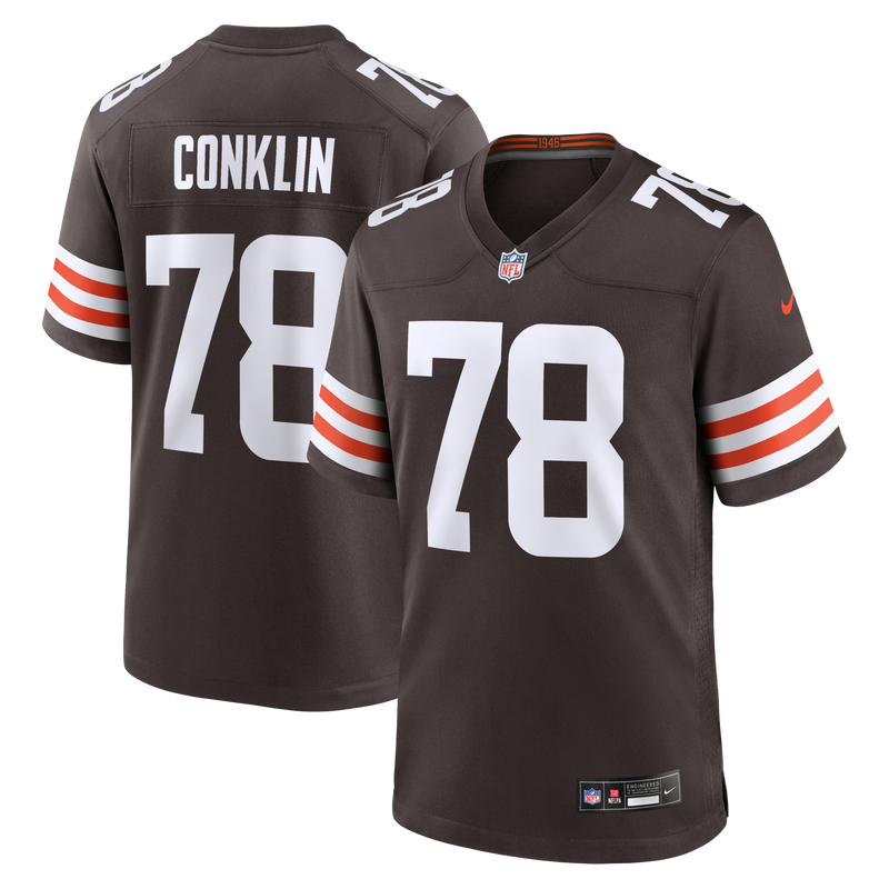 Cleveland Browns Jack Conklin Brown Team Game Jersey