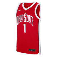 #1 Scarlet Ohio State Buckeyes Road Replica Jersey