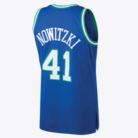 Dallas Mavericks Dirk Nowitzki 1998 Hardwood Classics Road Swingman Jersey - Royal