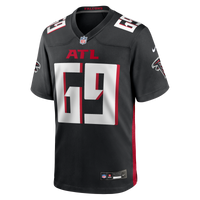 Atlanta Falcons Jack Nelson Black Team Game Jersey