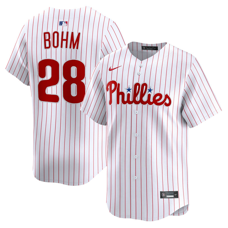 Philadelphia Phillies Alec Bohm White Home Limited Player Jersey