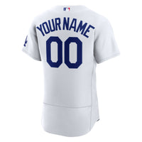 Los Angeles Dodgers White Home Authentic Custom Jersey