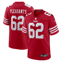 San Francisco 49ers Austen Pleasants Scarlet Team Game Jersey