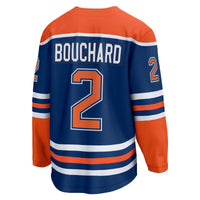 Edmonton Oilers Evan Bouchard Royal Home Breakaway Player Jersey