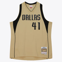 Dallas Mavericks Dirk Nowitzki 2010 Swingman Jersey - Khaki