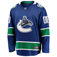 Vancouver Canucks Blue Home Team Breakaway Custom Jersey