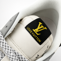 Travis Scott x Nike x Louis Vuitton Air Jordan 1 Low Sneakers White Grey Black Monogram - Unisex
