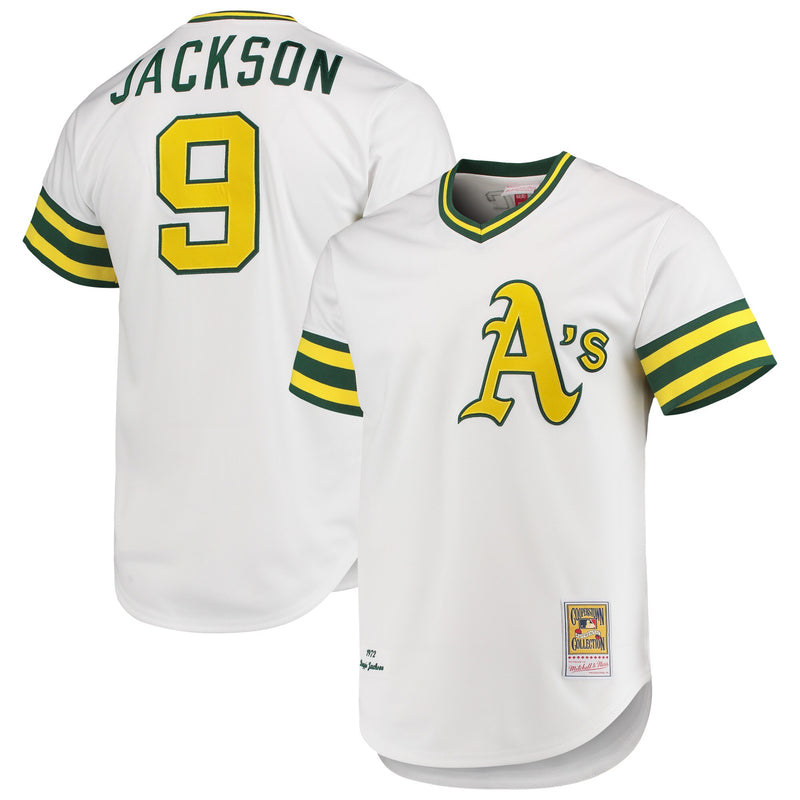 Athletics Reggie Jackson White 1972 Cooperstown Collection Authentic Jersey