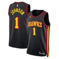 Atlanta Hawks Statement Edition Swingman Jersey - Black - Jalen Johnson