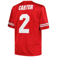 Cris Carter Scarlet Ohio State Buckeyes Big & Tall Legacy Jersey