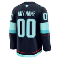Seattle Kraken Deep Sea Blue Home Premium Custom Jersey
