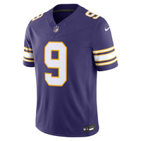 Minnesota Vikings J.J. McCarthy Purple Alternate Classic Vapor F.U.S.E. Stitched Limited Jersey