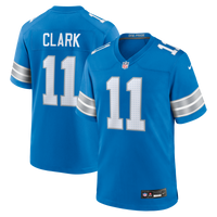 Detroit Lions Damone Clark Blue Team Game Jersey