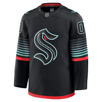 Seattle Kraken Black Alternate Premium Custom Jersey