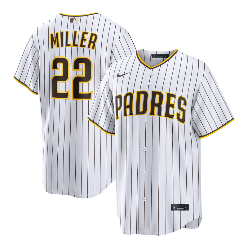 San Diego Padres Mason Miller White Home Replica Jersey