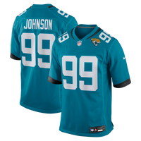 Jacksonville Jaguars Austin Johnson Teal Team Game Jersey