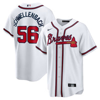 Atlanta Braves Spencer Schwellenbach White Home Replica Jersey