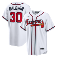 Atlanta Braves Drake Baldwin White Home Replica Jersey