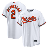 Baltimore Orioles Gunnar Henderson White Home Replica Jersey