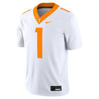 #1 White Tennessee Volunteers Game Jersey