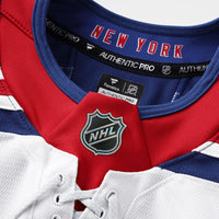 New York Rangers White Away Authentic Pro Jersey