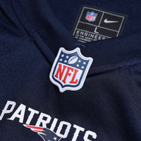 New England Patriots Joshua Farmer Navy Team Game Jersey