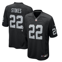 Las Vegas Raiders Eric Stokes Black Team Game Jersey