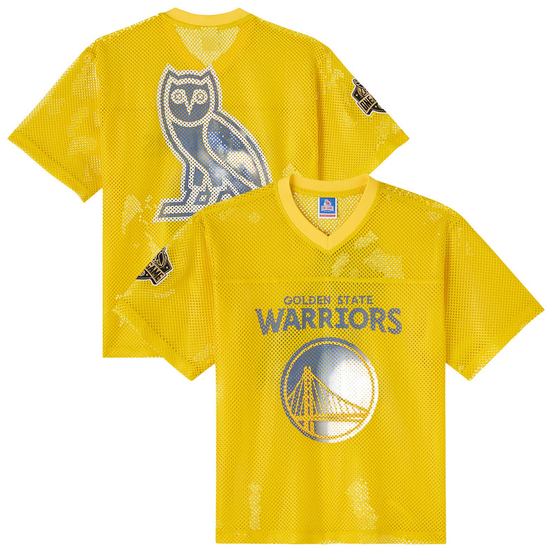 Golden State Warriors X OVO Mesh Football Jersey