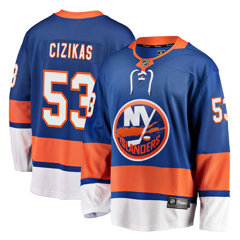 New York Islanders Casey Cizikas Royal Breakaway Player Jersey