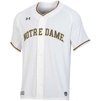 White Notre Dame Fighting Irish Replica Baseball Jersey