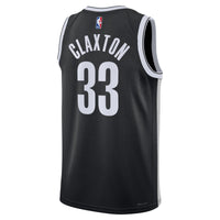 Brooklyn Nets Icon Edition Swingman Jersey - Black - Nic Claxton