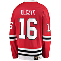 Chicago Blackhawks Eddie Olczyk Red Premier Breakaway Retired Player Jersey