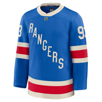New York Rangers Mika Zibanejad Blue Centennial Premium Jersey