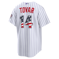 Fourth of July Colorado Rockies Ezequiel Tovar White USA 250 Stadium Jersey