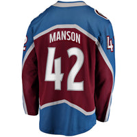 Colorado Avalanche Josh Manson Burgundy Home Breakaway Player Jersey