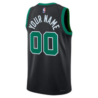 Boston Celtics Statement Edition Swingman Jersey - Black - Custom