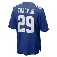 New York Giants Tyrone Tracy Jr. Royal Team Game Jersey