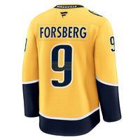Nashville Predators Filip Forsberg Gold Home Premium Jersey