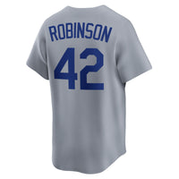 Brooklyn Dodgers Jackie Robinson Gray Throwback Cooperstown Collection Limited Jersey